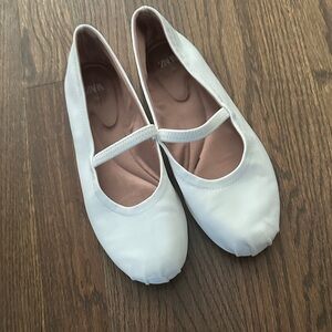 Zara Women's White Ballet Flats